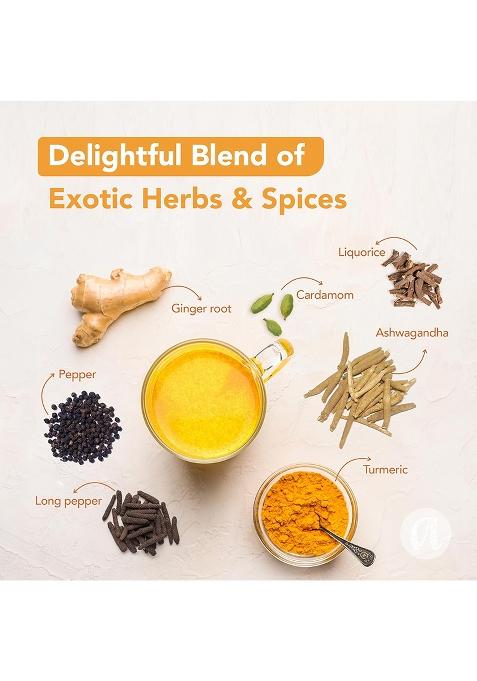 Anveshan Turmeric Latte 100G | Healthy Ayurvedic Remedy With Ashwagandha Mix For Golden Milk Haldi