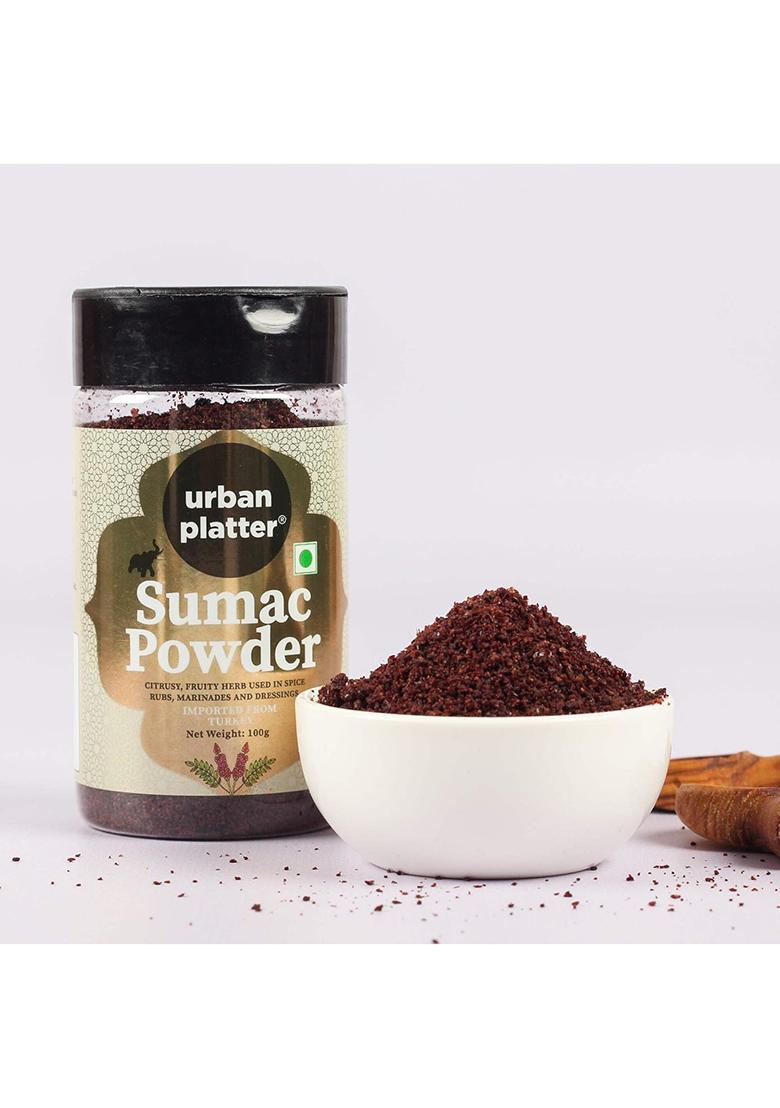 Urban Platter Sumac Powder, 100Gram, Versatile Spice, Citrusy And Fruity, Perfect For Dry Rub Seasoning.