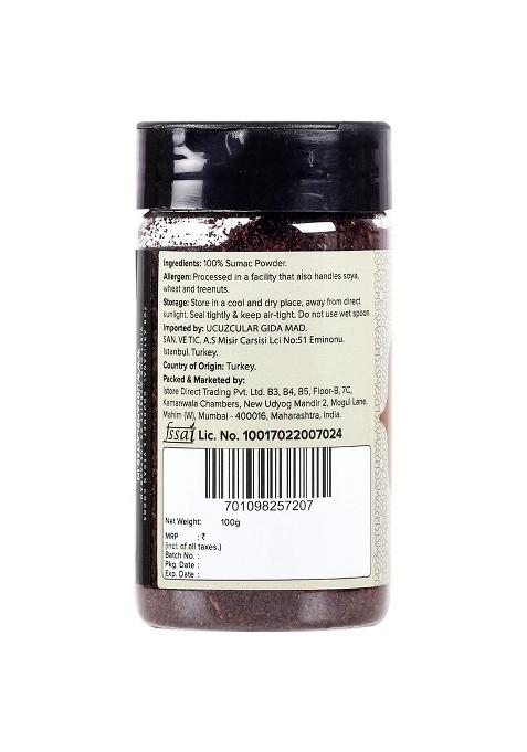 Urban Platter Sumac Powder, 100Gram, Versatile Spice, Citrusy And Fruity, Perfect For Dry Rub Seasoning.