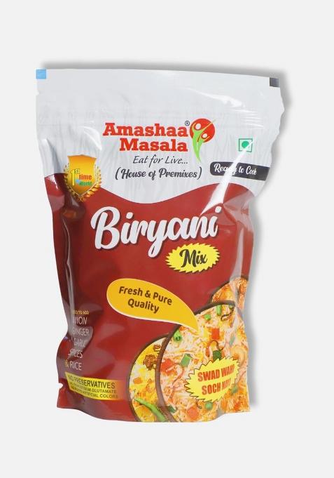Amashaa Masala Eat For Live... Biryani Mix - 480Gm | Best Premix Ready To Cook Biryani|