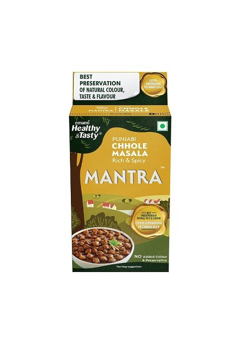 Emami Healthy And Tasty & Mantra Punjabi Chhole Masala (100G) | Ground Using Cryo Grinding Technology Retains Maximum Essential Oils No Added Colour Preservatives