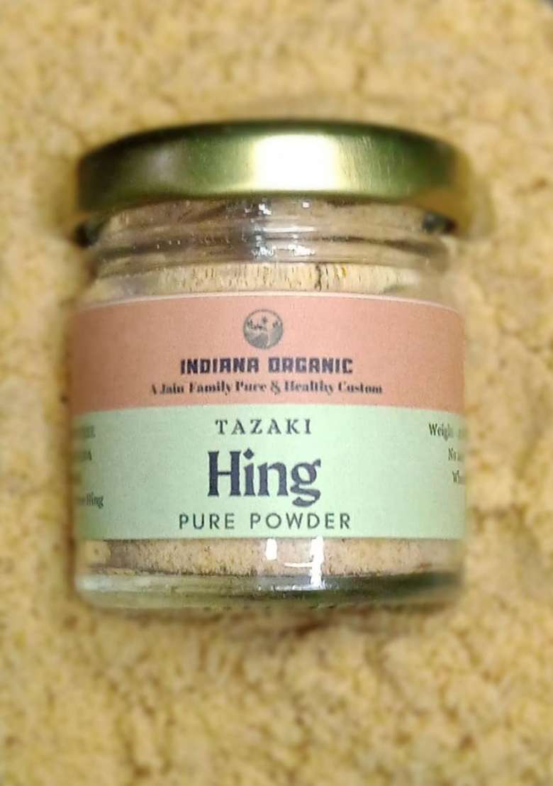 Indiana Organic Asafeotida Powder, Pure Super Strong Hing Powder | Gluten Free, No Wheat Or Maida - 25 Gram - Indya