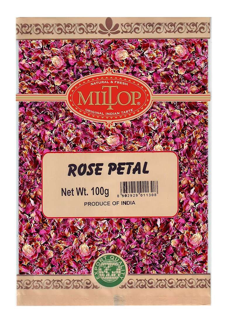 Miltop Edible Dry Rose Petals|Gulab Patti, 100G - Indya