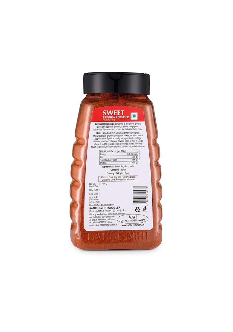 Nature Smith Naturesmith Spanish Sweet Paprika Powder-400G || Spice Flavour In Big Jar