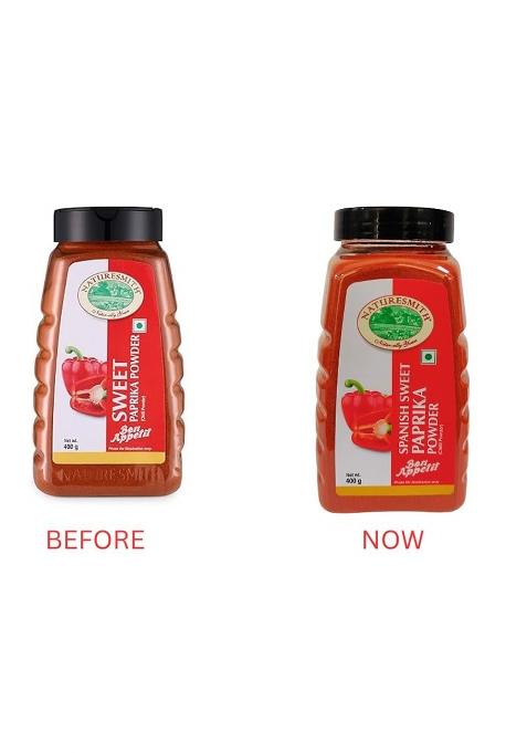 Nature Smith Naturesmith Spanish Sweet Paprika Powder-400G || Spice Flavour In Big Jar