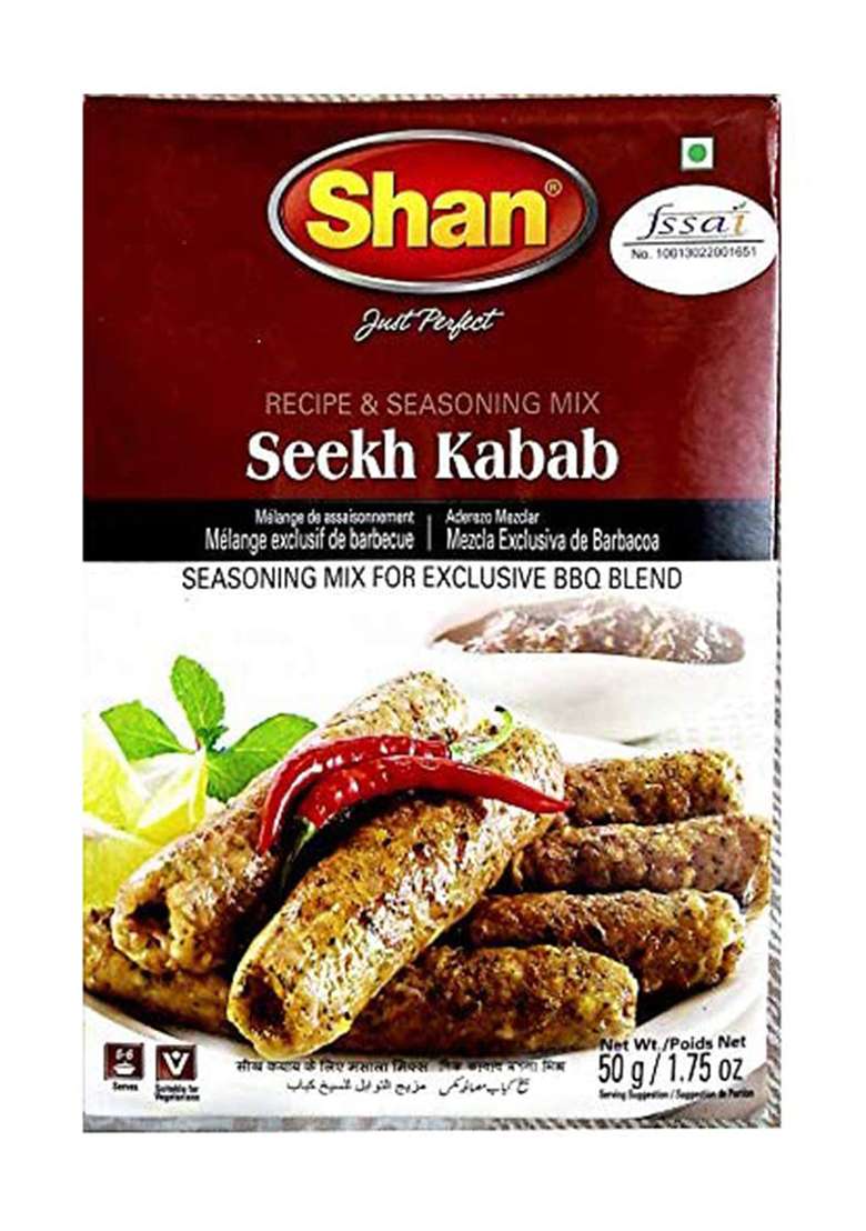 Shan Seekh Kabab Masala, 1.76 Oz 50 G, 2 Pack - Indya