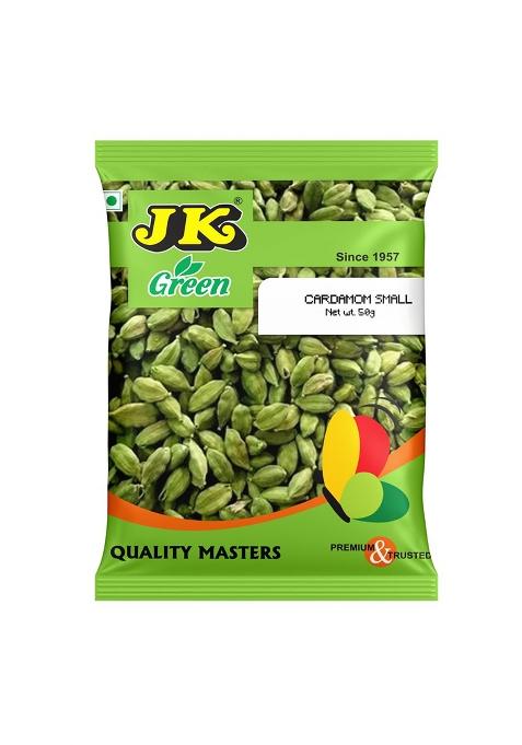 Jk Premium Green Cardamom (Elaichi) 7-8Mm (50 Grams)- No Artificial Colours Or Preservatives | Natural Elaichi Distinctive Flavour & Aroma For Cooking And Desserts Whole