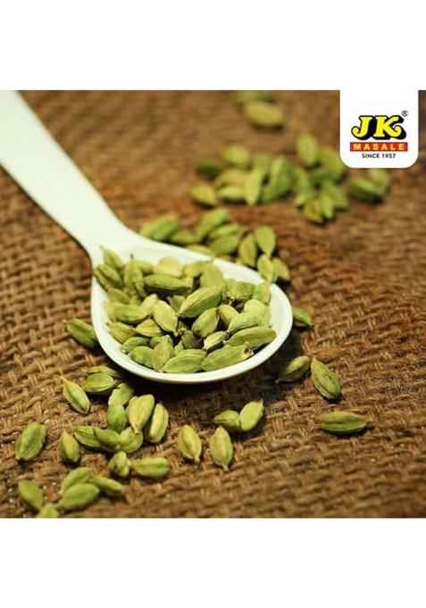 Jk Premium Green Cardamom (Elaichi) 7-8Mm (50 Grams)- No Artificial Colours Or Preservatives | Natural Elaichi Distinctive Flavour & Aroma For Cooking And Desserts Whole