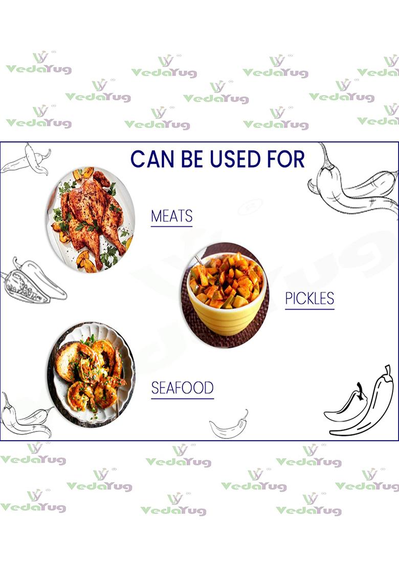 Vy Vedayug Red Sweet Paprika Powder 100G | 100% Pure Non-Smoked Mild Chilli For Cooking, Pizza, Pasta & Seasoning No Preservatives