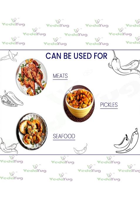 Vy Vedayug Red Sweet Paprika Powder 100G | 100% Pure Non-Smoked Mild Chilli For Cooking, Pizza, Pasta & Seasoning No Preservatives