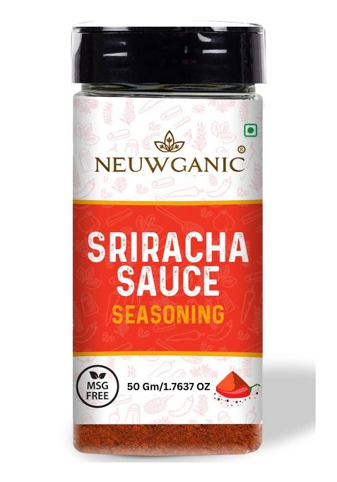 Neuwganic - Sriracha Sauce Seasoning Spicy Powder Bold & Tangy Flavor Ideal For Cooking, Grilling Dipping No Added Colours Preservatives 50 Gm