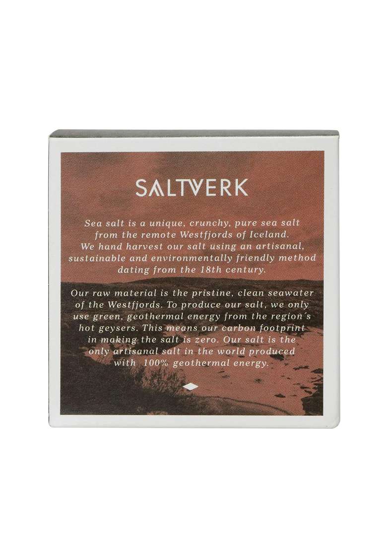 Elworld Agro & Organic Food Products Saltverk Flaky Lava Salt, 125 Grms Of Handcrafted Gourmet Salt Flakes From Iceland - Indya