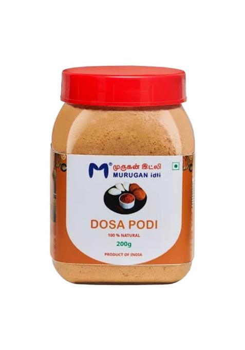 Murugan Idli Podi & Dosa Each 1 |Pack Of 2 (200G + 200G) | Authentic South Indian Spiced Powder For Dosa, Perfect Breakfast, Snacks Cooking Traditional Flavor Rich