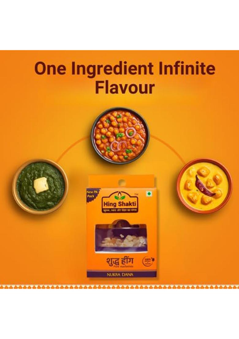 Hing Shakti | Pure Asafoetida (Hing) Authentic Aroma No Adulteration (5G)