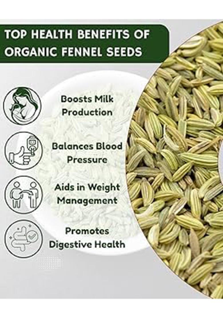 Vexa Naturals Saunf Powder (Fennel Seed Powder) | Aromatic & Sweet |100Gm