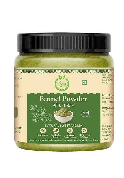Vexa Naturals Saunf Powder (Fennel Seed Powder) | Aromatic & Sweet |100Gm