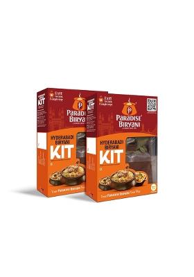 Paradise Biryani Hyderabadi Kit | Easy 3 Step Cooking From The House Of Original Your Way 322 Gm (Pack 2)
