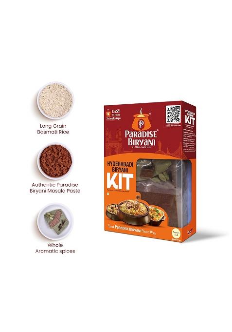 Paradise Biryani Hyderabadi Kit | Easy 3 Step Cooking From The House Of Original Your Way 322 Gm (Pack 2)