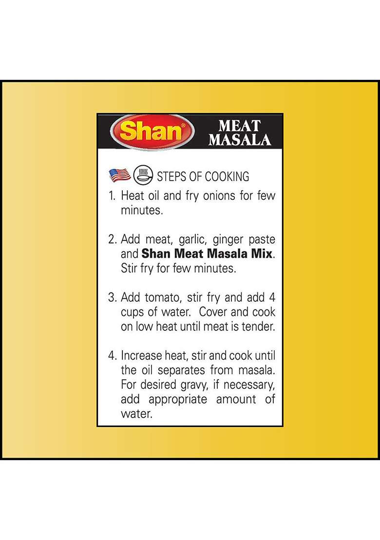 Shan Spice Mix For Meat Masala, 100G - Indya