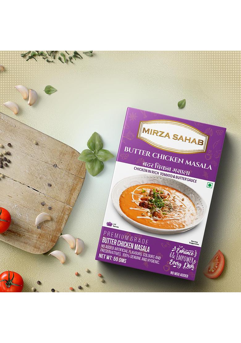 Mirza Sahab Chicken Special Spices Assortment Masala Tikka Fish Fry Changezi Butter Dilli Kat-A-Kat, Variety Pack, 10.58 Oz / 300 G