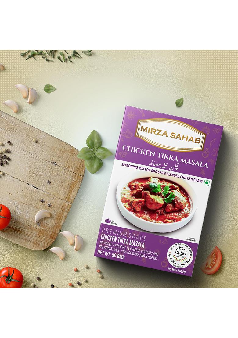 Mirza Sahab Chicken Special Spices Assortment Masala Tikka Fish Fry Changezi Butter Dilli Kat-A-Kat, Variety Pack, 10.58 Oz / 300 G