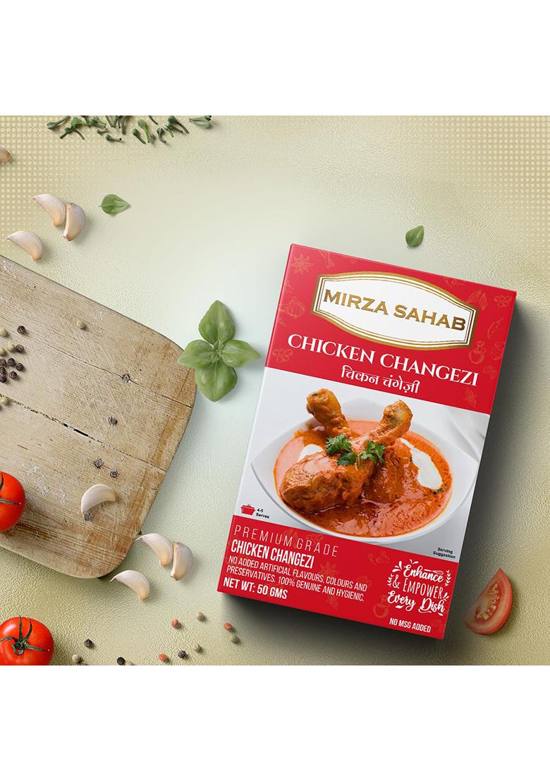 Mirza Sahab Chicken Special Spices Assortment Masala Tikka Fish Fry Changezi Butter Dilli Kat-A-Kat, Variety Pack, 10.58 Oz / 300 G