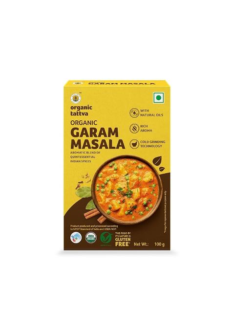 Organic Tattva Tattva, Garam Masala Powder 100 Gram | Rich In Flavor, Naturally Processed And No Preservatives