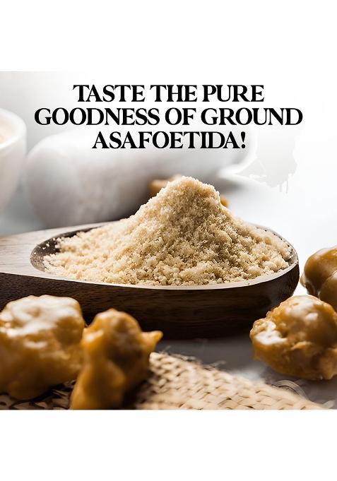 Srv Spices (Iron Pounded) Hira Hing Powder | Premium Compounded Asafoetida Strong Aroma & Flavor Iron Pounded Low-Temperature Grinding (Ltg) Ideal For Cooking Seasoning