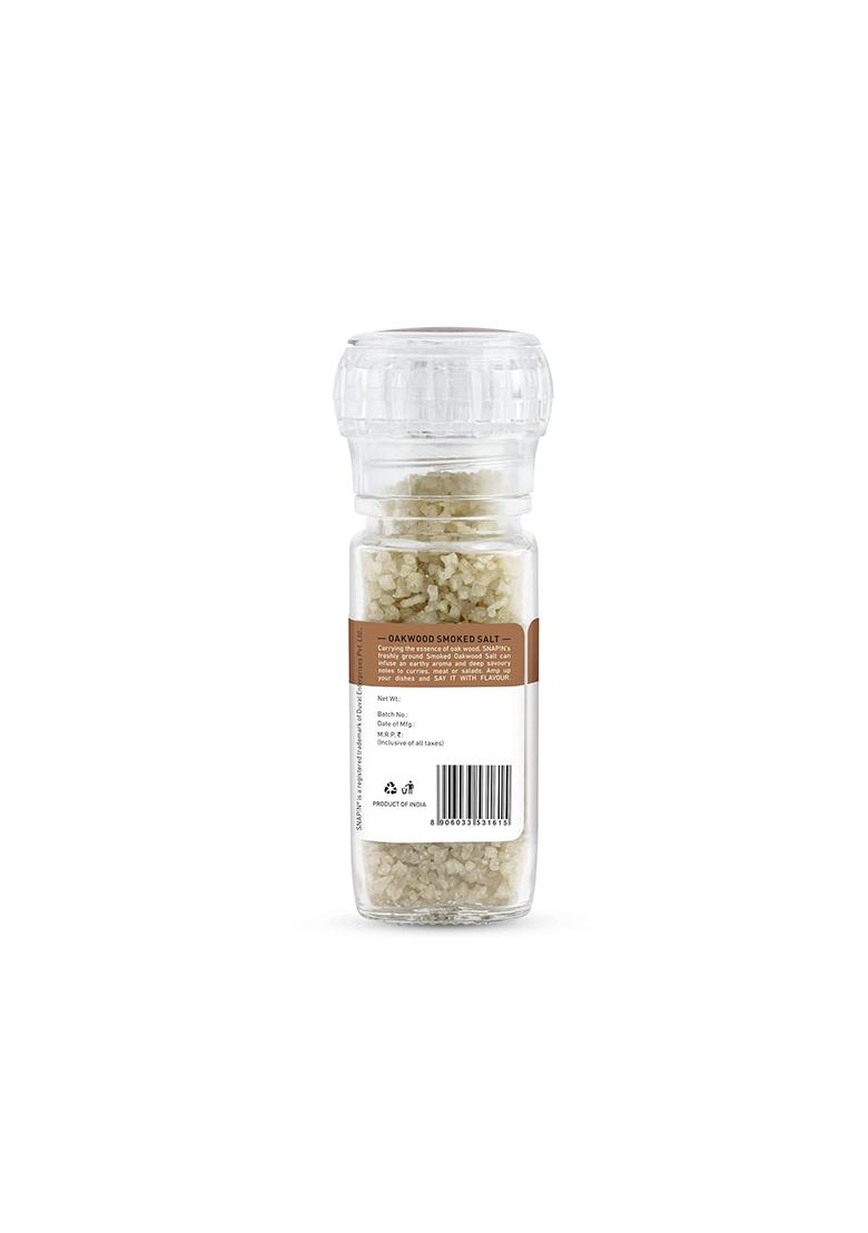 Snapin Oakwood Smoked Salt | 100G Grinder
