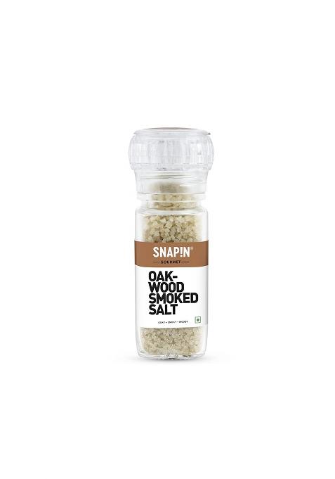 Snapin Oakwood Smoked Salt | 100G Grinder