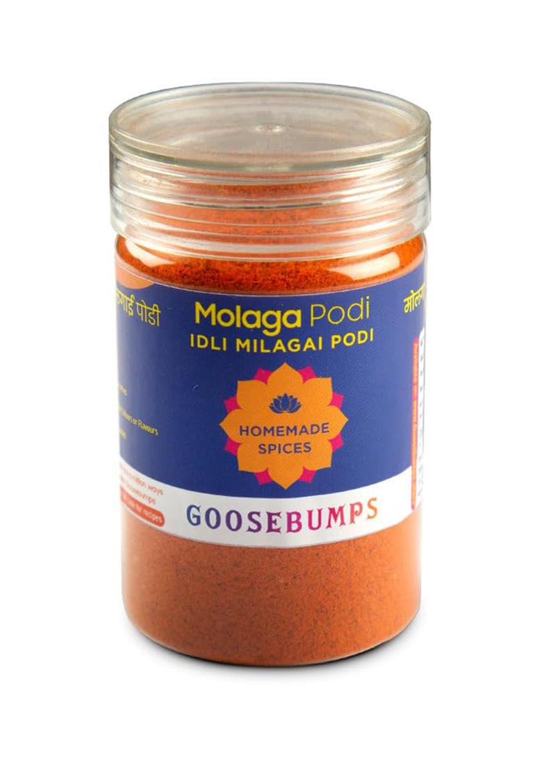 Goosebumps Molagai Podi | Homemade Gunpowder Ready To Use Artisanal & Authentic No Bulking Agent, Artifical Colours Or Preservatives Used Idli Dosa Chutney 90G