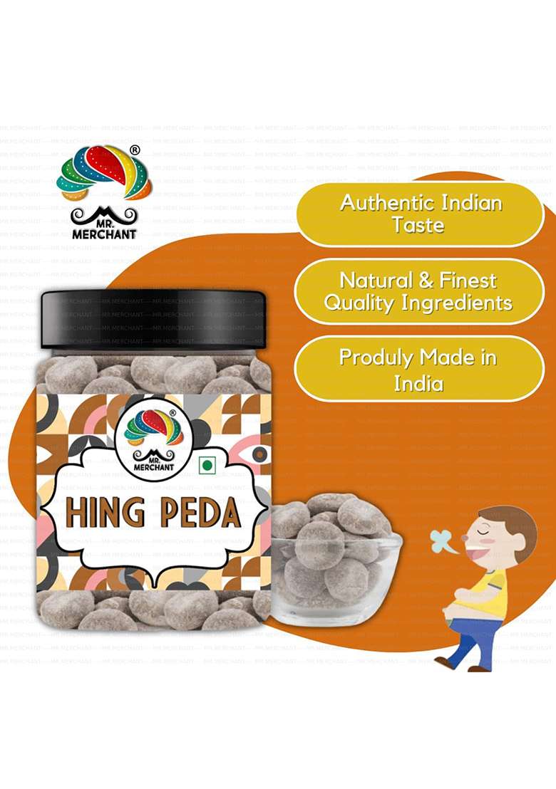 Mr. Merchant Hing Peda (Pachak Churan Mukhwas) - Good For Digestion, 300G - Indya