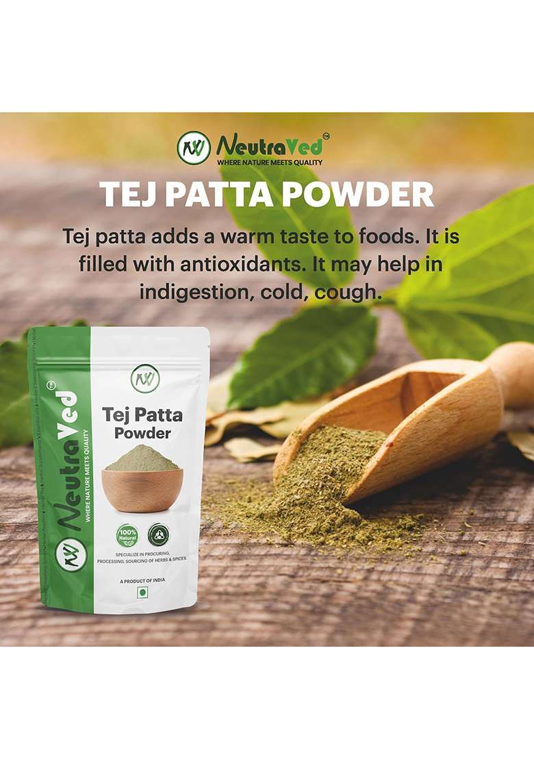 Neutraved Tej Patta Powder, 250 Grams | Bay Leaf Powder Cinnamomum Tamala - Indya