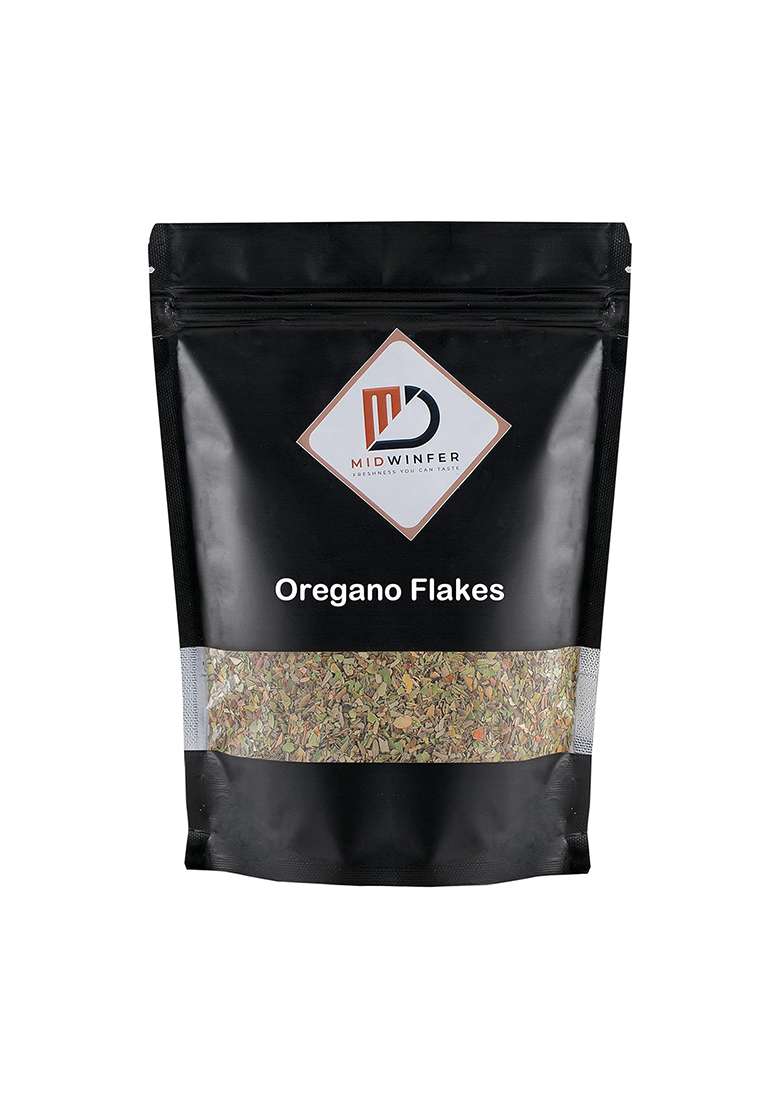 Midwinfer Oregano Leaves | Dried And Crushed Flakes 250G For Pizza - Indya