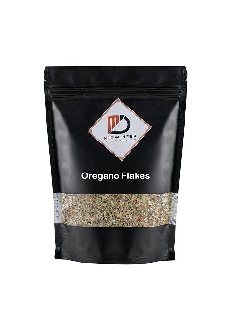 Midwinfer Oregano Leaves | Dried And Crushed Flakes 250G For Pizza