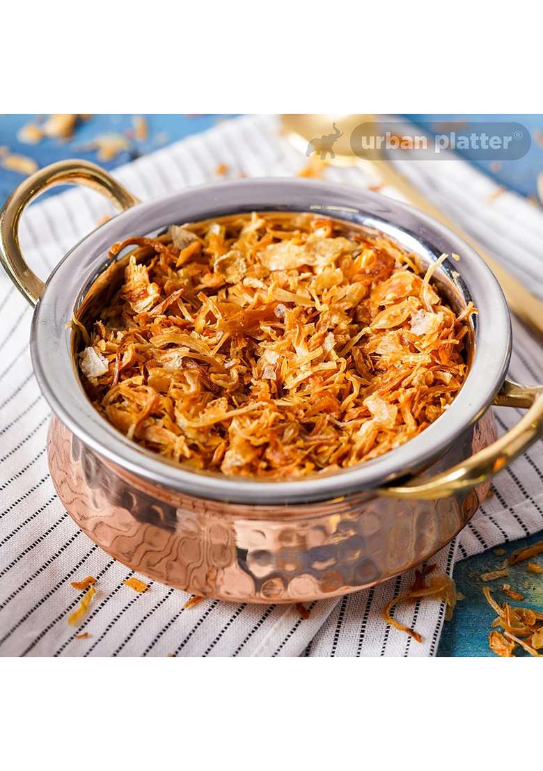 Urban Platter Crispy Fried Onion Birista, 400G (Fried In Sunflower Oil | No Added Salt Preservative-Free Ready To Use) - Indya