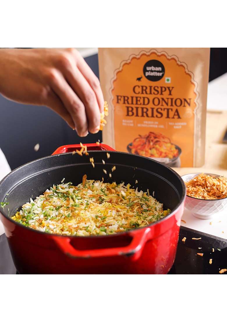 Urban Platter Crispy Fried Onion Birista, 400G (Fried In Sunflower Oil | No Added Salt Preservative-Free Ready To Use) - Indya
