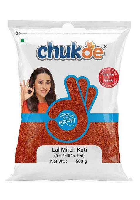 Chukde - Kuti Lal Mirch Powder Fresh & Flavorful Authentic Red Chili For Spicy Indian Cuisine Aromatic Perfect Curries Snacks 500 Gm