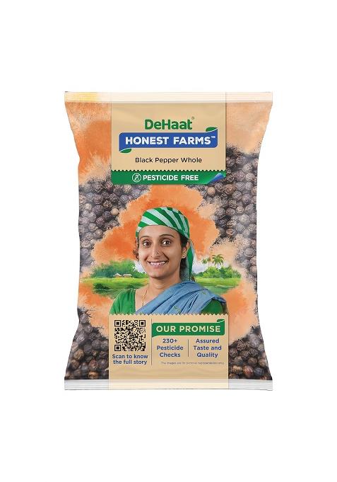 Dehaat Honest Farms Pesticide Free Black Pepper Whole 100 Gm.