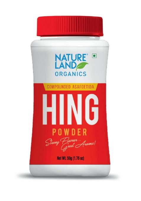Natureland Organics Hing Powder 50 Gm - Organic Healthy Spices