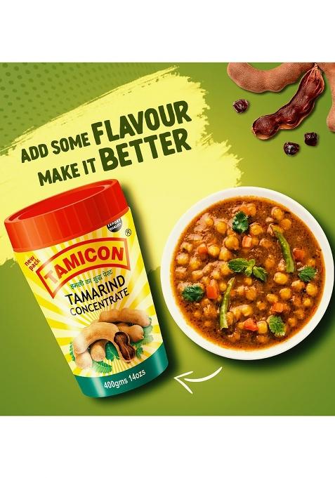 Tamicon Tamarind Concentrate | Perfect For Cooking, Sauces,| Natural Tangy Flavor Enhancer 100% Pure Extract 400 Grams