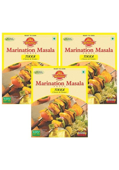 Nimmis Nimmi'S Tikka Marination Masala Combo | Pack Of 3 Perfect Spice Blend For Delights