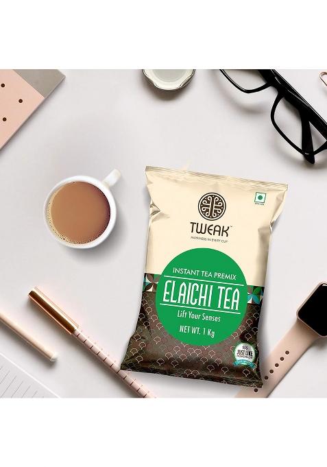 Tweak Elaichi Tea Instant Premix 3Kg (3 Packs X 1Kg) Cardamom Chai Ready-To-Drink | Premium Rainy Season Special Mix With Milk & Sugar Flavor Makes 62 Cups