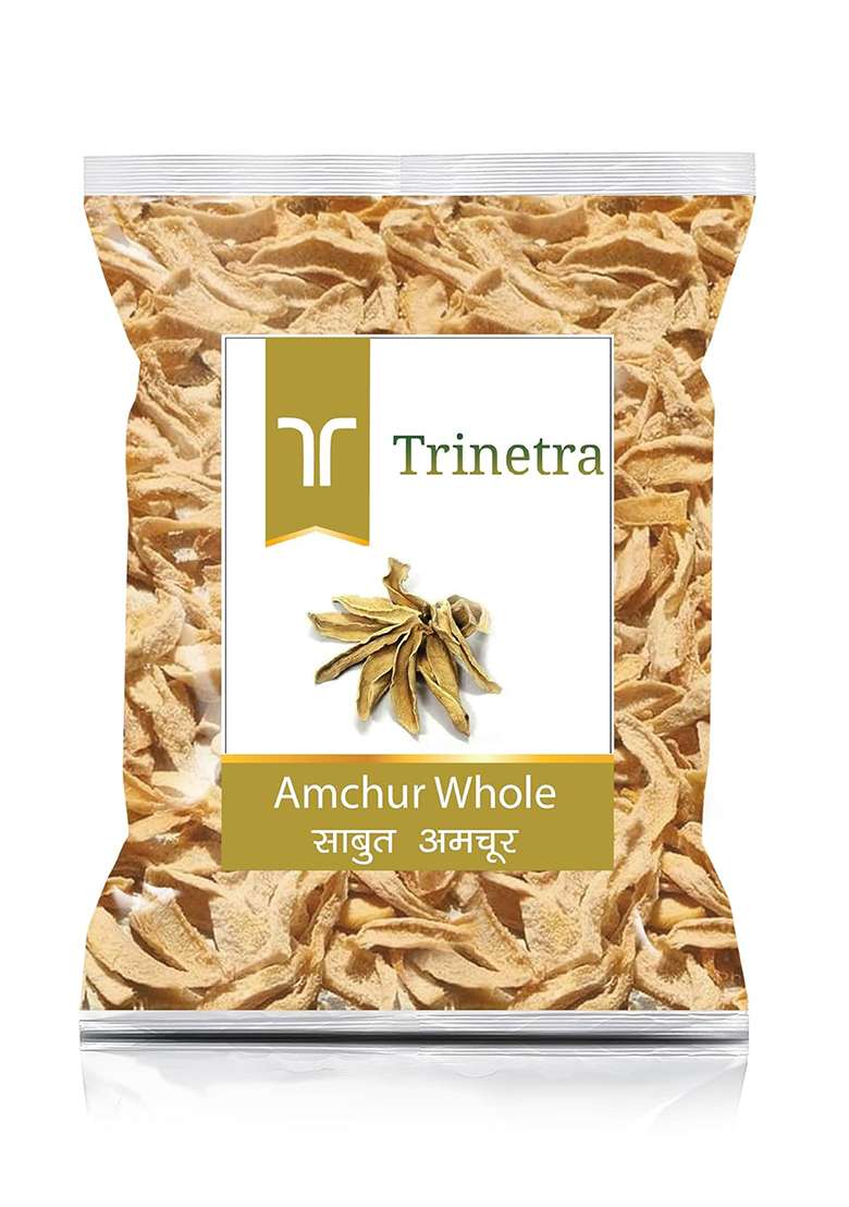 Trinetra Amchur Sabut (Dry Mango Slices) | Natural Tangy Spice For Indian Cooking 250G - Indya