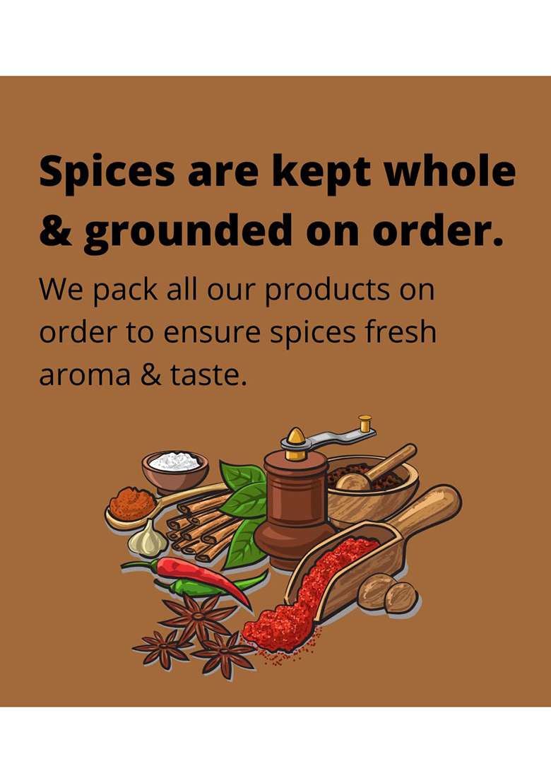 Indiana Organic Jaiphal Powder | Nutmeg Jathikai Packed On Order Fresh Zero Added Colours, Fillers, Additives & Preservatives 100 Gram Ground - Indya