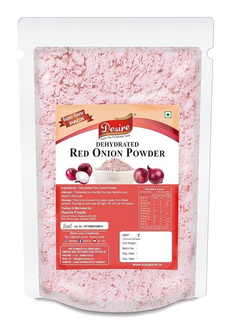 Desire Red Onion Powder, 500G | Pure & Natural Dehydrated Powder No Additives Perfect For Cooking, Seasoning, And Spices Unlock Rich Flavor Every Meal