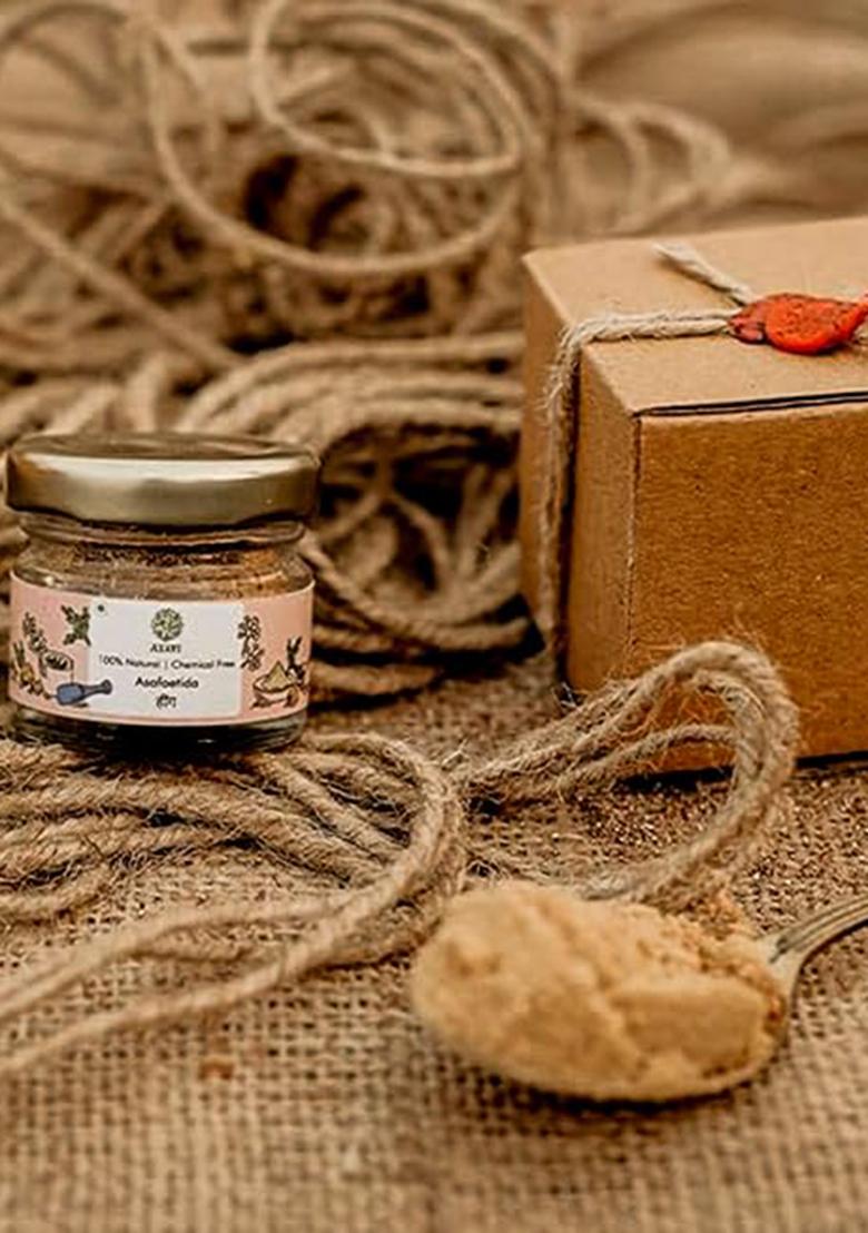 Asavi Handcrafted Hing I 100% Natural Unadulterated Aesafoetida Pack Of 1-10 Gm Glass Jar