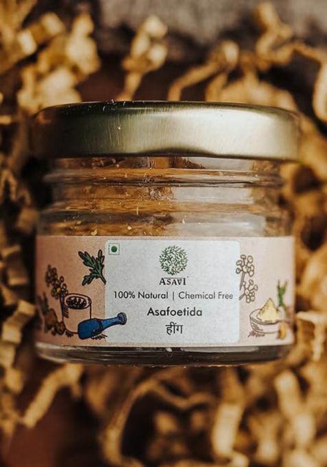 Asavi Handcrafted Hing I 100% Natural Unadulterated Aesafoetida Pack Of 1-10 Gm Glass Jar