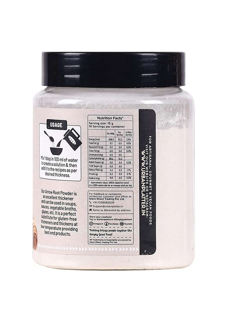 Urban Platter Arrowroot Powder, 150 G - Indya