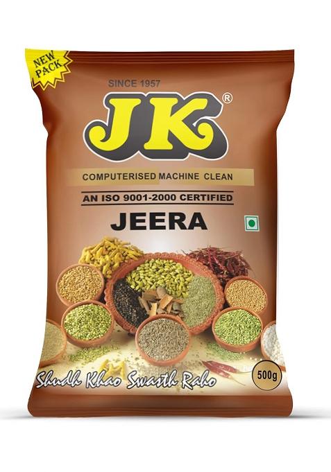 Jk Jeera (Cumin) Whole - Quality Cumin Seeds For Cooking, Flavoring, And Health Benefits. (500G)